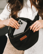 Solid Bum Bag – Black - Image 4