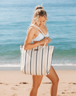 Vert Stripe Beach Tote - Image 2