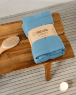 Terra Fringeless XL Bath Bundle – Slate Blue – 2 Pack - Image 6