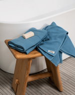 Terra Fringeless XL Bath Bundle – Slate Blue – 2 Pack - Image 4