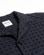 Orb Button Down Waffle Shirt – Black – Mens - Image 6