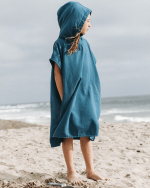 Terra Hooded Poncho Youth  – Sage - Image 9