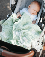 Teddy Gauze Receiving Blanket with Pouch - Image 2