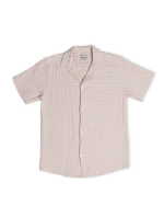 Orb Button Down Waffle Shirt – Sand – Mens - Image 2
