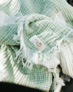 Teddy Gauze Receiving Blanket with Pouch - Image 4