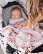 Baby Turtle Gauze Receiving Blanket Single with Pouch - Image 2
