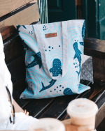 Shark Ripples Everyday Tote - Image 4