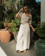 Sagar Gauze Crop Shirt – Pant Set - Image 4