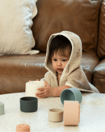 Rainbow Gauze Hooded Blanket Single - Image 14