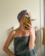 Classic Hair Towel – Grey - Image 5