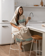 Border Classic Stripe Poncho – Aqua - Image 7