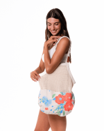Flower Bunch Printed Net Market Bag - Image 6