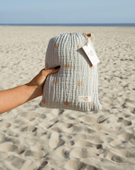 Choo-Choo Train Gauze Receiving Blanket Single with Pouch - Image 2