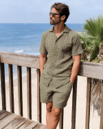 Orb Waffle Short – Olive – Mens - Image 3