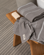 Classic Fringeless XL Bath Bundle – Grey – 2 Pack - Image 8