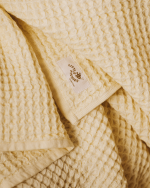 Little Fishies Waffle Blanket – Butter - Image 4