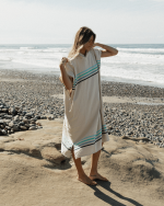 Border Classic Stripe Poncho – Aqua - Image 10