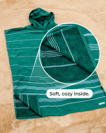 Terra Hooded Poncho – Seaglass - Image 4