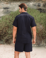 Orb Waffle Short – Black – Mens - Image 5
