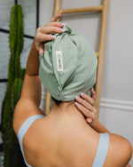Terra Hair Towel – Sage - Image 2
