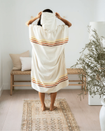 Border Classic Stripe Poncho Natural - Image 11