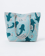 Shark Ripples Beach Tote - Image 2