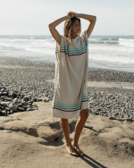 Border Classic Stripe Poncho – Aqua - Image 8