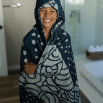 Whale Shark Hooded Kids Bath Towel
