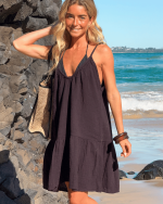 Baga Gauze Slip Dress - Image 8