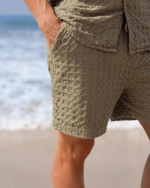 Orb Waffle Short – Olive – Mens - Image 5