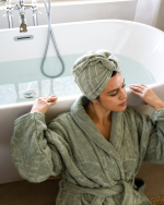 Aquatic Turtle Robe – Sage - Image 2