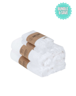 Micro Waffle XL Bath Bundle – White