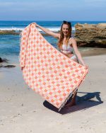 Checker Towel Bag – Coral - Image 7