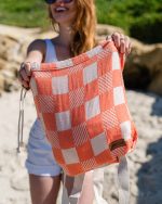 Checker Towel Bag – Coral - Image 12