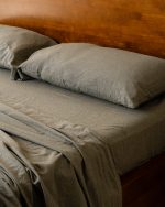 Classic Micro Twill Solid Melange Pillowcase Set Moss - Image 5