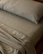 Classic Micro Twill Solid Melange Pillowcase Set Moss - Image 4