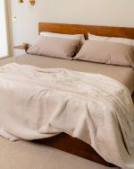 Cozy Texture Plush Blanket – Beige - Image 3