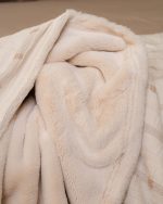 Cozy Texture Plush Blanket – Beige - Image 2