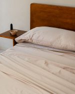Luxe Sateen Pillowcase Set Beige - Image 5