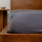 Luxe Sateen Fitted Sheet Steel Grey