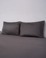 Luxe Sateen Pillowcase Set Steel Grey - Image 2