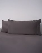 Luxe Sateen Pillowcase Set Steel Grey - Image 5