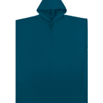 Terra Hooded Poncho – Teal Blue