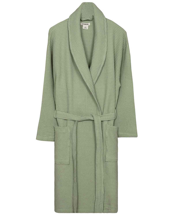 SCF22BRB001SAGSMMicroWaffleRobe-SageFront_600x750_93f57765-b7ba-474e-b997-ac4d57aac06e.jpg Micro Waffle Robe Sage - Image 1