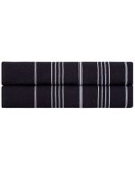 Classic Fringeless XL Bath Bundle – Black – 2 Pack - Image 2