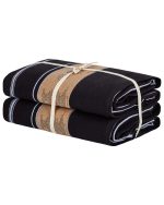 Classic Fringeless XL Bath Bundle – Black – 2 Pack - Image 8
