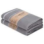 Classic Fringeless XL Bath Bundle – Grey – 2 Pack