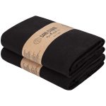 Terra Fringeless XL Bath Bundle – Black – 2 Pack