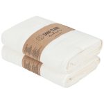 Terra Fringeless XL Bath Bundle – Ivory – 2 Pack