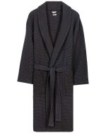 Micro Waffle Robe – Black